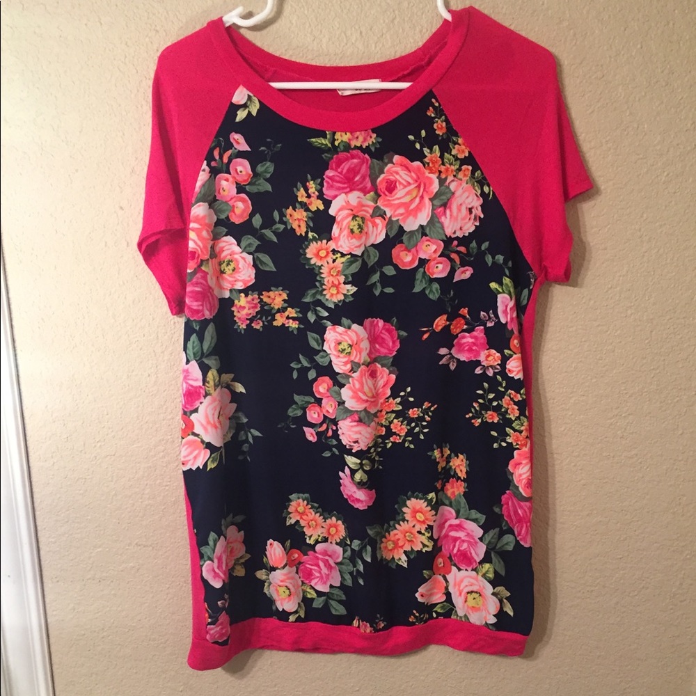 Bright floral top